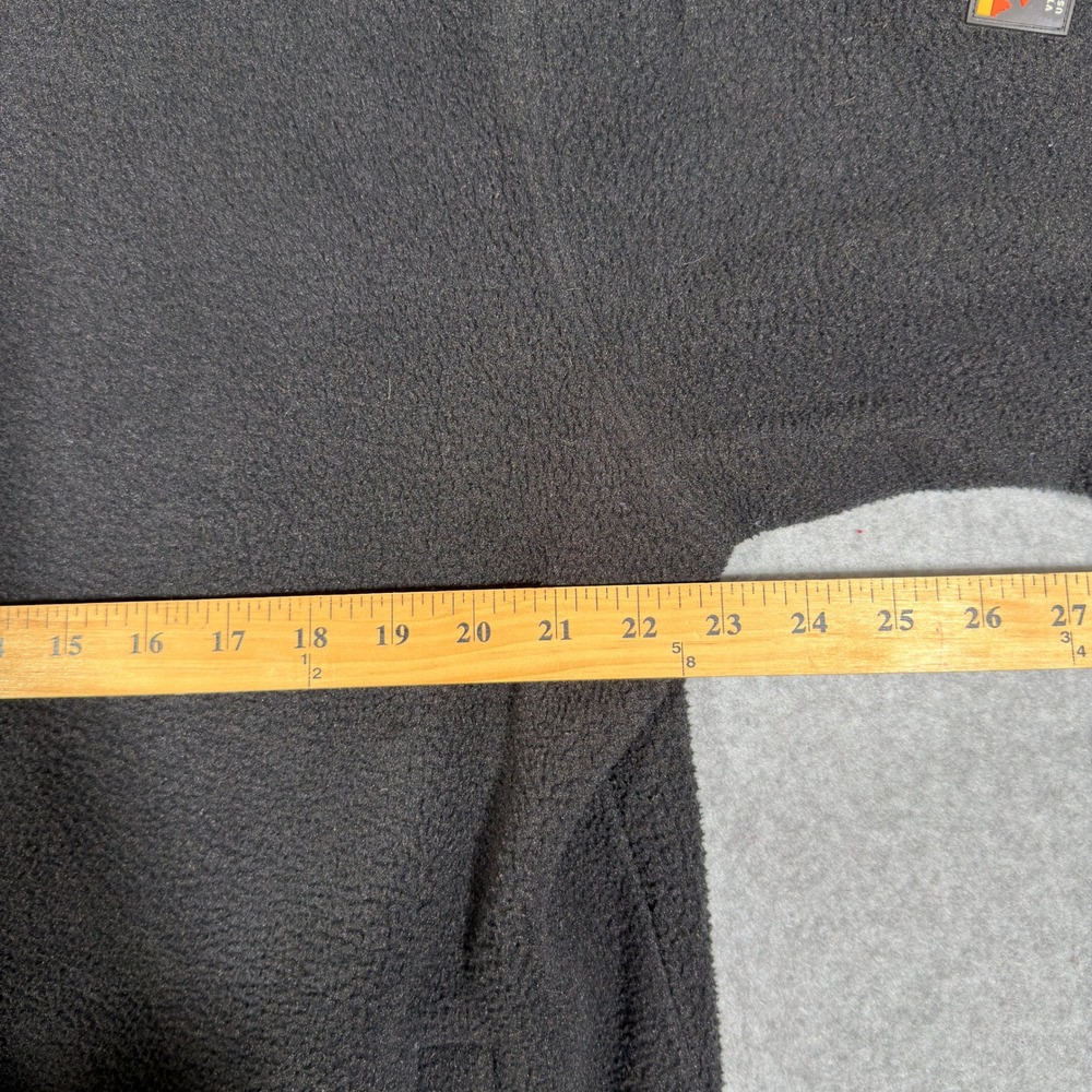 Orvis Mens M Black Full Zip Fleece Jacket Mock Neck Outdoor Hiking Winter - Picture 5 of 8